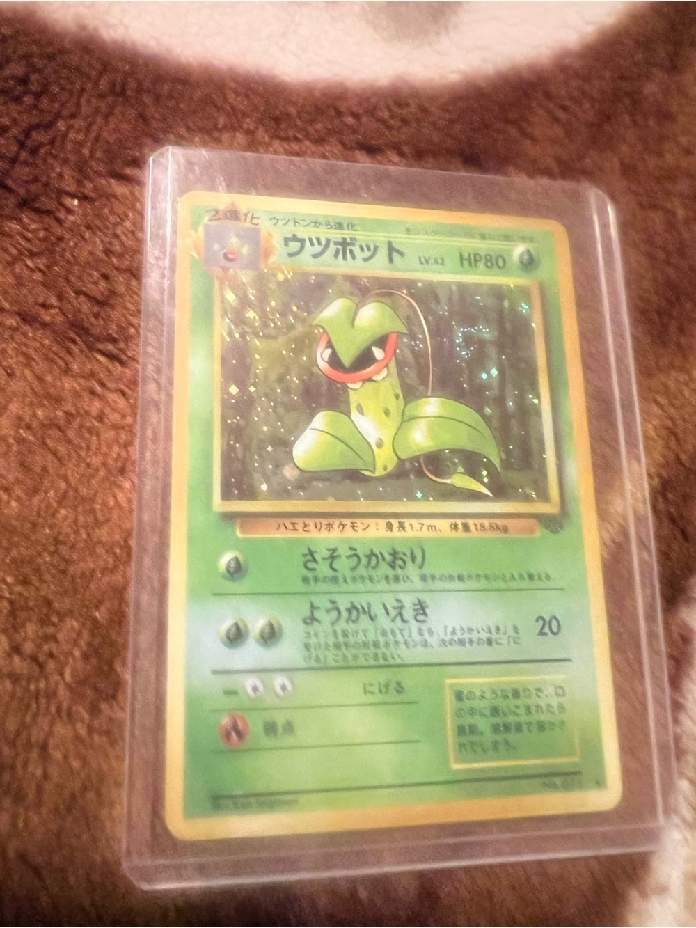 Pokemon Green Victreebel Holographic Trading Card